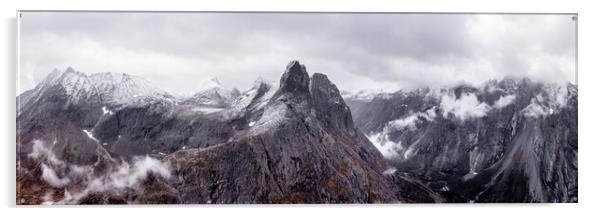 Romsdalshornet Trollveggen Romsdalen valley Norway 2 Acrylic by Sonny Ryse