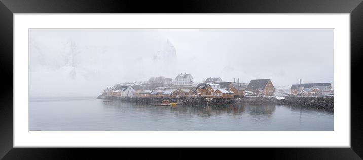 Sakrisoy Fishing Village Lofoten Islands Framed Mounted Print by Sonny Ryse