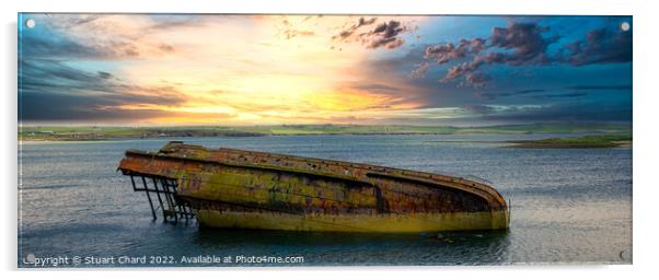 World War II Ship Orkney, Scotland Acrylic by Travel and Pixels 