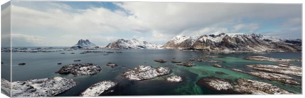 Steine Norland Lofoten Islands Canvas Print by Sonny Ryse