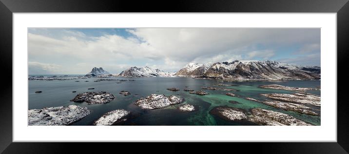 Steine Norland Lofoten Islands Framed Mounted Print by Sonny Ryse