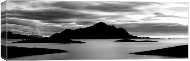 Tomma Island Stokkvagen Norway Black and white Canvas Print by Sonny Ryse