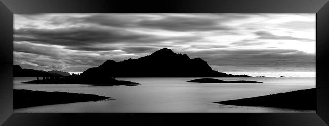 Tomma Island Stokkvagen Norway Black and white Framed Print by Sonny Ryse