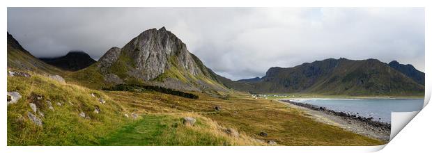 Unstad Lofoten Islands Norway Print by Sonny Ryse