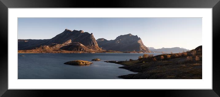 Vaerangfjorden Autumn Jetkvik Breitinden Telnestinden Framed Mounted Print by Sonny Ryse