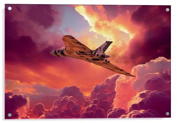 Vulcan Fire In The Sky Acrylic by J Biggadike
