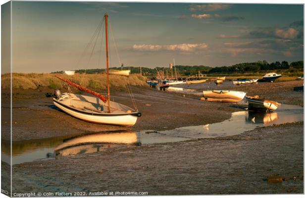 Mortson Quay, Norfolk  Canvas Print by Colin Flatters