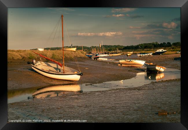 Mortson Quay, Norfolk  Framed Print by Colin Flatters