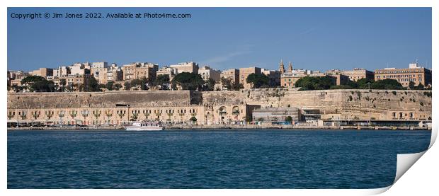 The Pinto Stores, Valletta, Malta - Panorama Print by Jim Jones