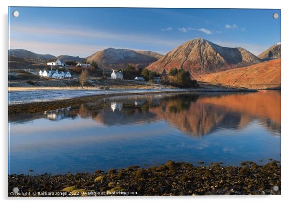 Loch Ainort and Luib, Isle of Skye Scotland Acrylic by Barbara Jones