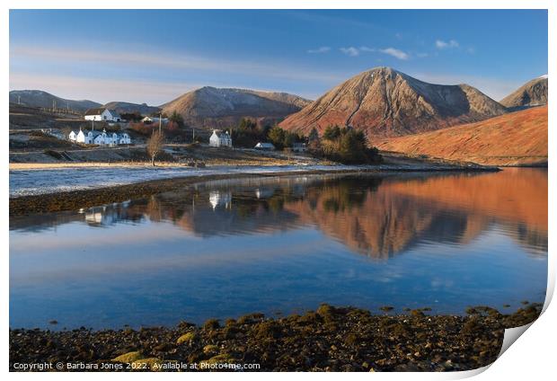 Loch Ainort and Luib, Isle of Skye Scotland Print by Barbara Jones