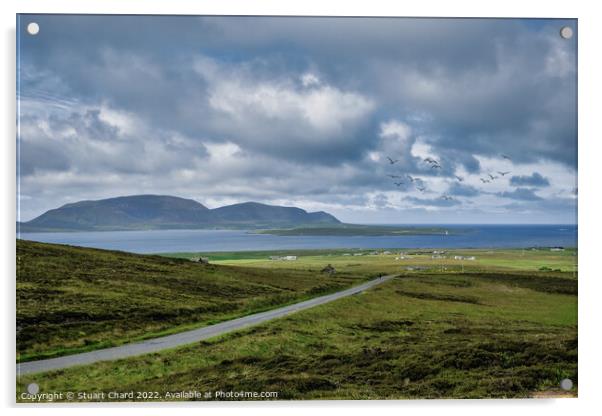 Scottish Highlands Landscape Acrylic by Stuart Chard