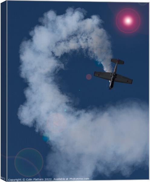 Aerobatics Canvas Print by Colin Flatters