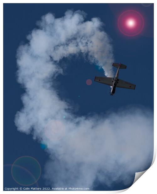 Aerobatics Print by Colin Flatters