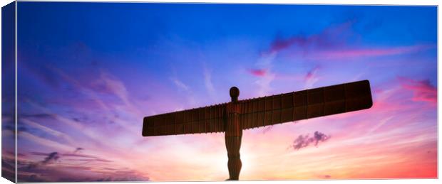 The Angel of the North. Canvas Print by Guido Parmiggiani