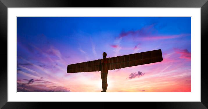 The Angel of the North. Framed Mounted Print by Guido Parmiggiani