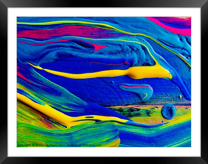 Abstract 484 Framed Mounted Print by Stephanie Moore