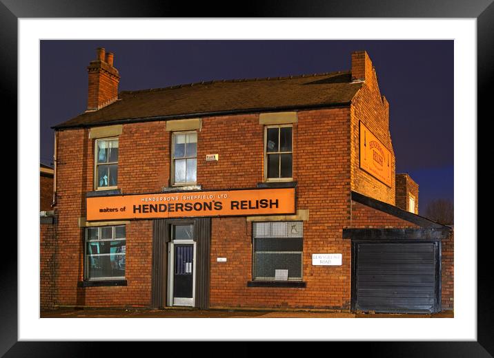 Hendersons Relish Building Framed Mounted Print by Darren Galpin