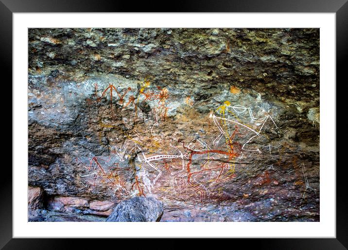 Kakadu Nourlangia Anbangbang Gallery Framed Mounted Print by Antonio Ribeiro