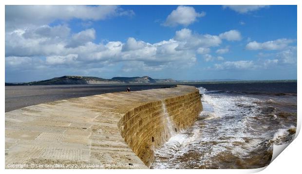 Lyme Regis  Print by Les Schofield