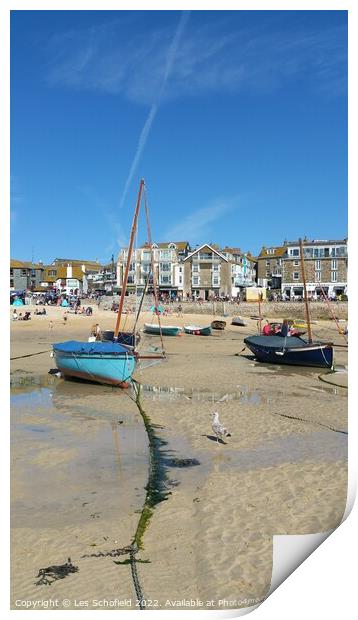 St ives cornwall  Print by Les Schofield