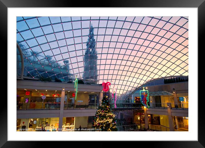 Trinity Leeds Framed Mounted Print by Alison Chambers