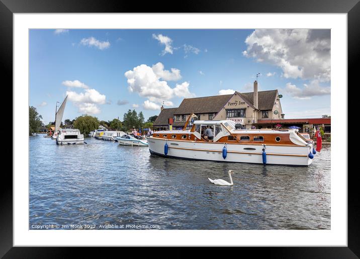 River Bure on the Norfolk Broads Framed Mounted Print by Jim Monk
