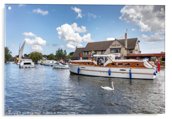 River Bure on the Norfolk Broads Acrylic by Jim Monk