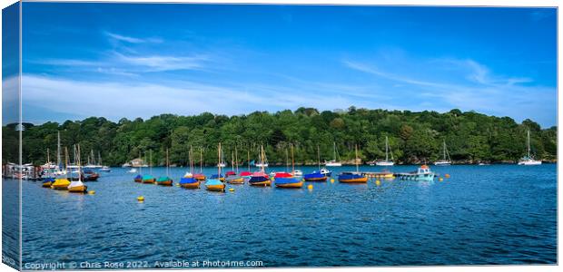 Fowey sailing dinghies Canvas Print by Chris Rose