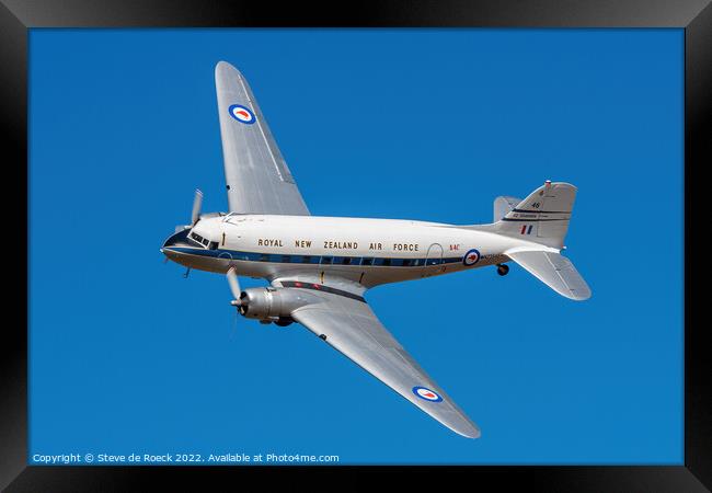 Douglas C47 Dakota Framed Print by Steve de Roeck