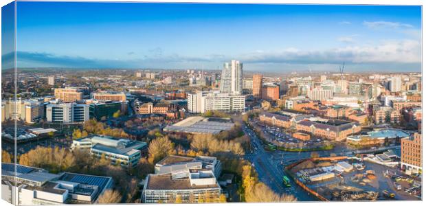 Leeds City  Canvas Print by Apollo Aerial Photography