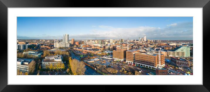 City of Leeds Framed Mounted Print by Apollo Aerial Photography