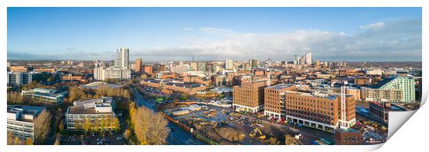 City of Leeds Print by Apollo Aerial Photography