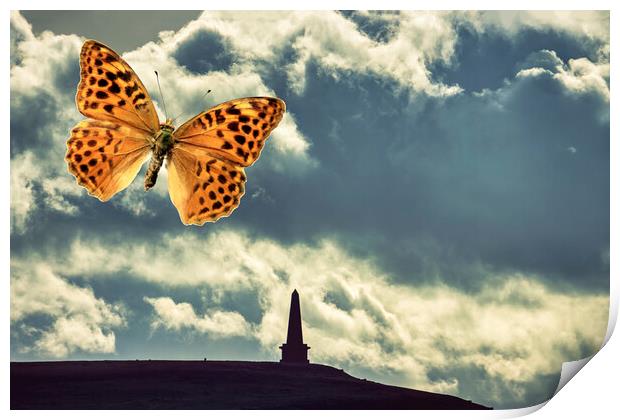 Papillon over Studley Pike Print by Glen Allen