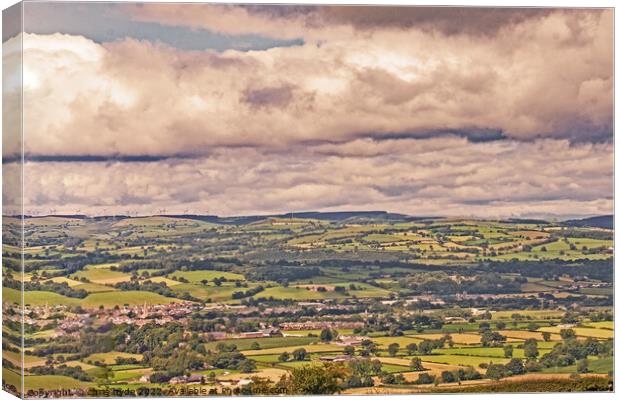 Clwydian Hills Canvas Print by chris hyde
