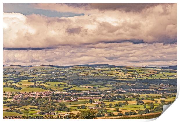 Clwydian Hills Print by chris hyde