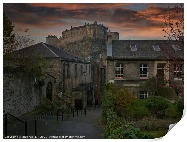 VENNEL STEPS-EDINBURGH Print by dale rys (LP)