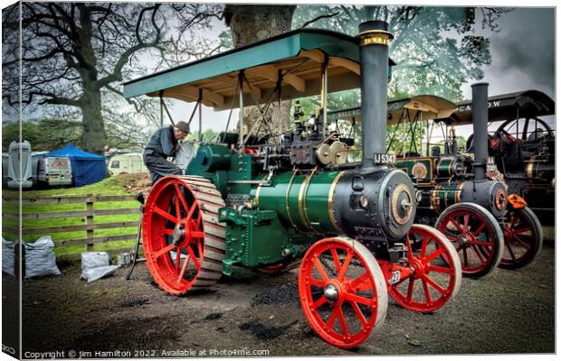 Vintage Traction Engines Revived Canvas Print by jim Hamilton