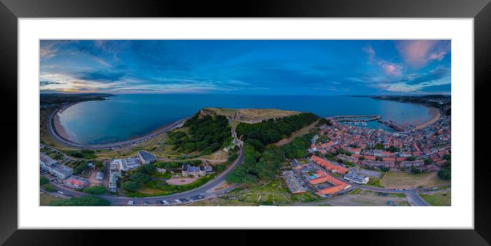 Scarborough Two Bays Framed Mounted Print by Tony Millward