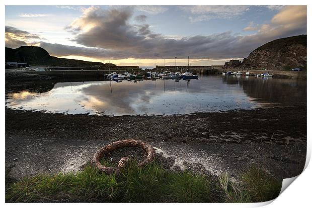 Findochty Harbour Print by Wayne Molyneux