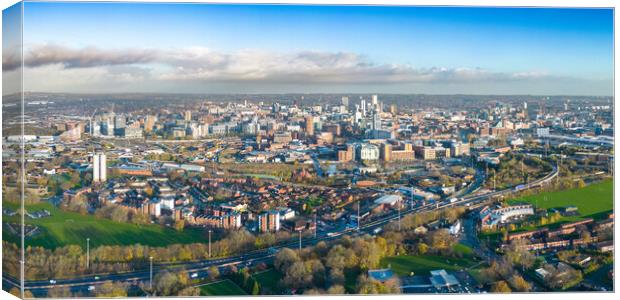 Leeds City Panorama Canvas Print by Apollo Aerial Photography
