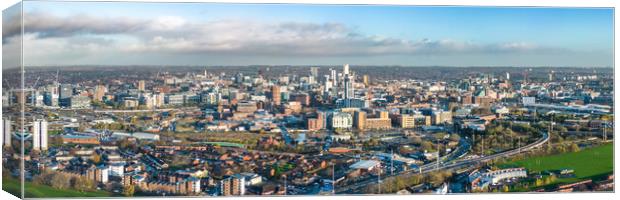 Leeds City Panorama Canvas Print by Apollo Aerial Photography