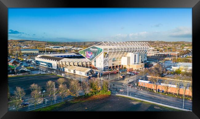 Elland Road Leeds Framed Print by Apollo Aerial Photography