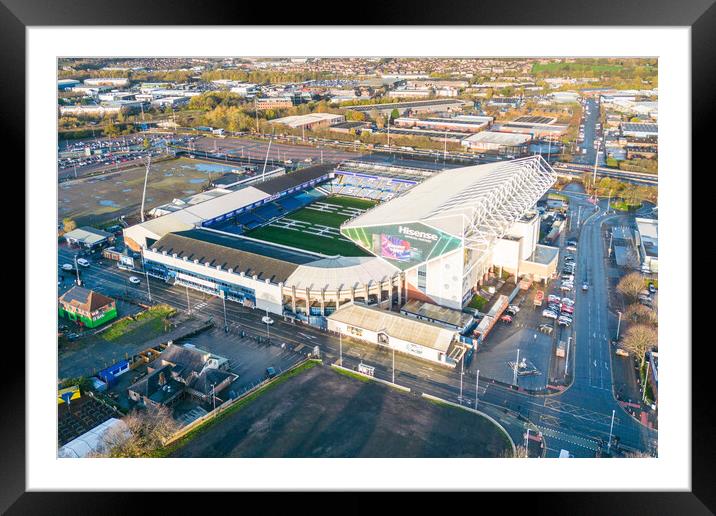 Elland Road Leeds Framed Mounted Print by Apollo Aerial Photography
