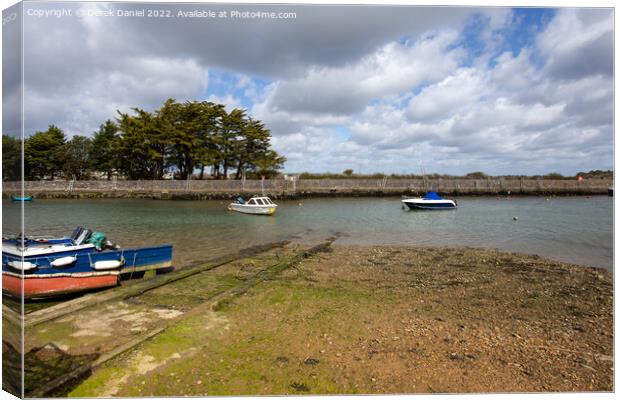 The Solent, Keyhaven Canvas Print by Derek Daniel