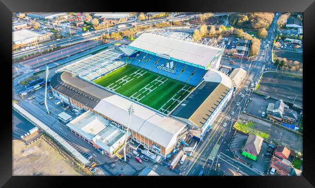 Elland Road From The Air Framed Print by Apollo Aerial Photography