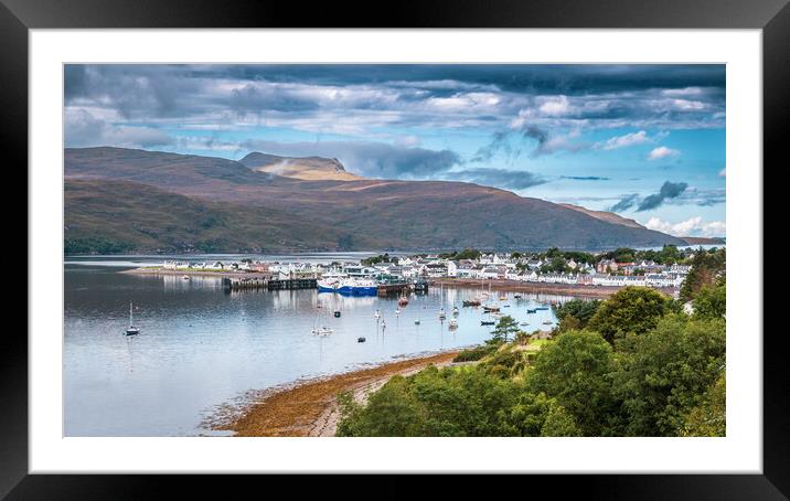 Ullapool and Loch Broom Panorama Framed Mounted Print by John Frid