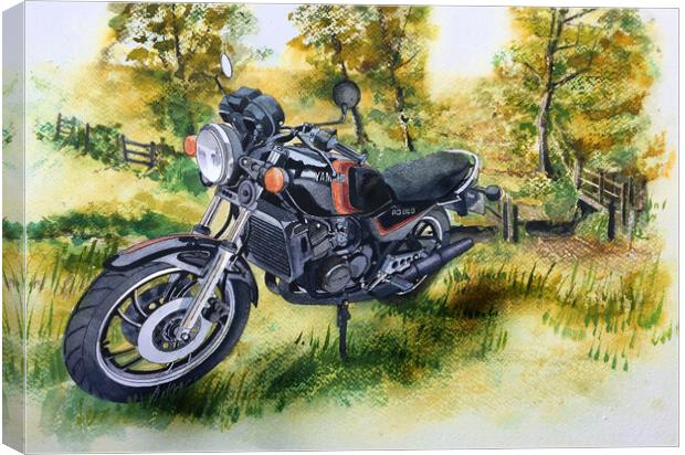 A celebrated motorcycle Canvas Print by John Lowerson