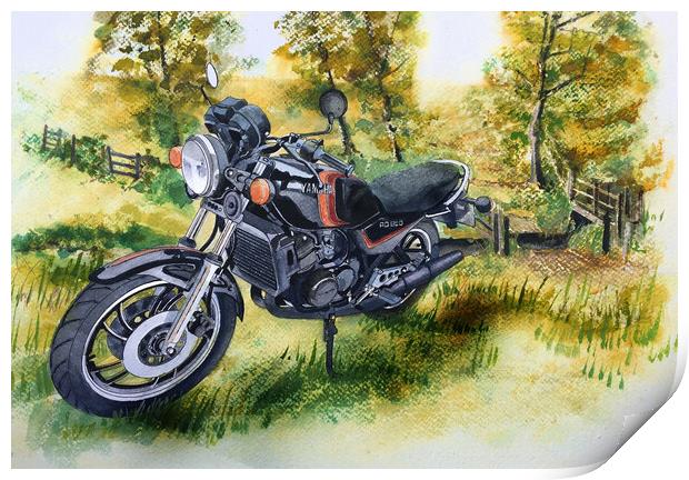 A celebrated motorcycle Print by John Lowerson