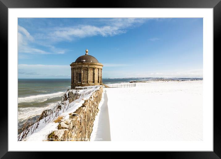 Mussenden Temple, Northern Ireland Framed Mounted Print by jim Hamilton